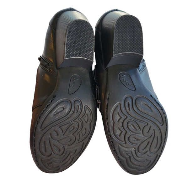 BOC‎ Born Concepts Ankle Booties Comet Womens 7M Leather Black Buckle Block Heel - Picture 14 of 16